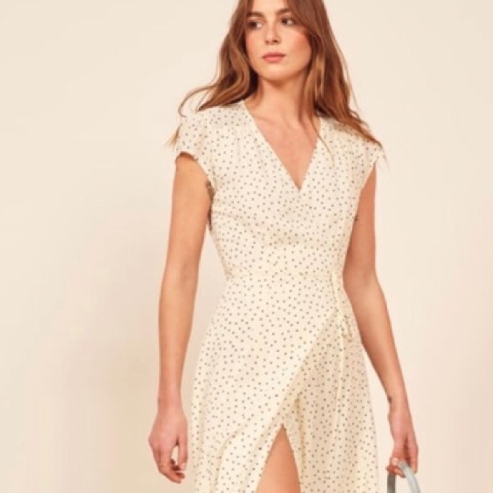 🌟reformation carina wrap dress small